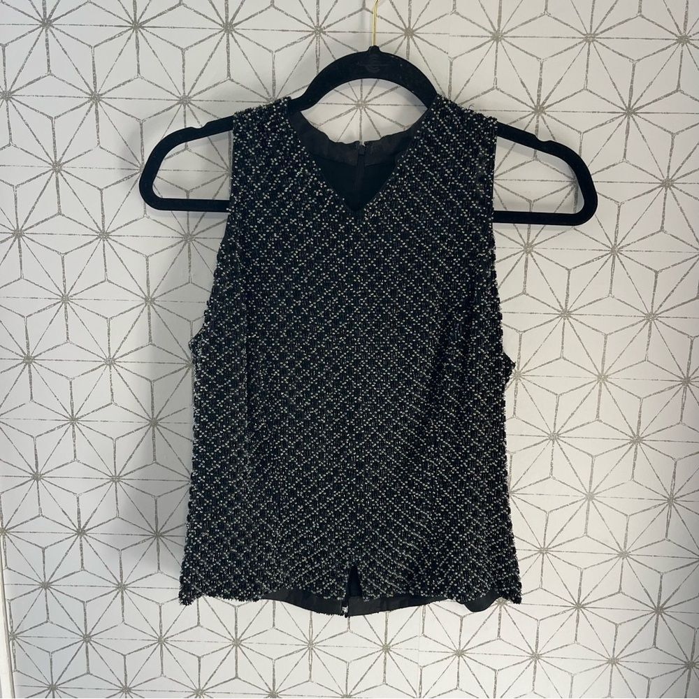 Carmen Marc Valvo Beaded Top